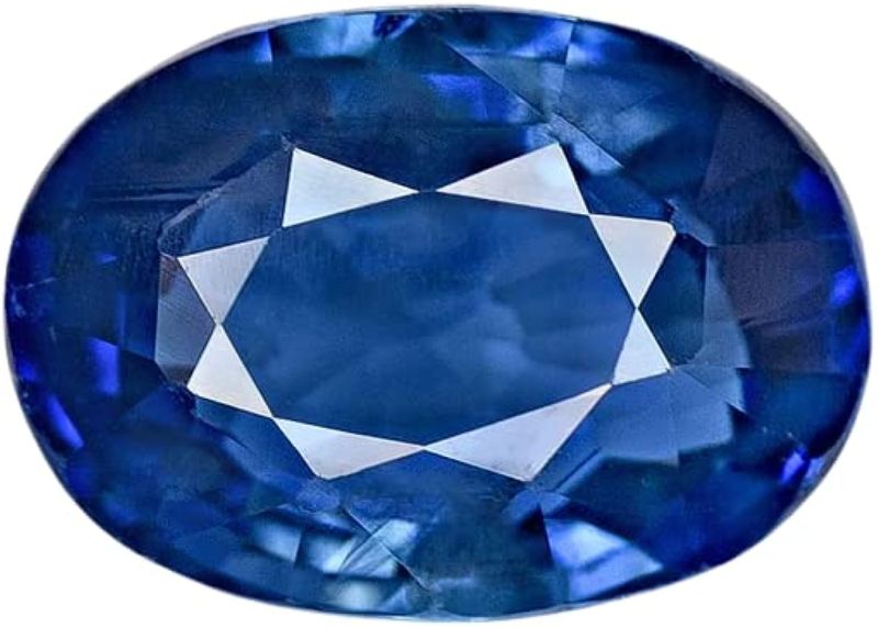 Hexagonal Polished Blue Sapphire Gemstone, Size : Standard