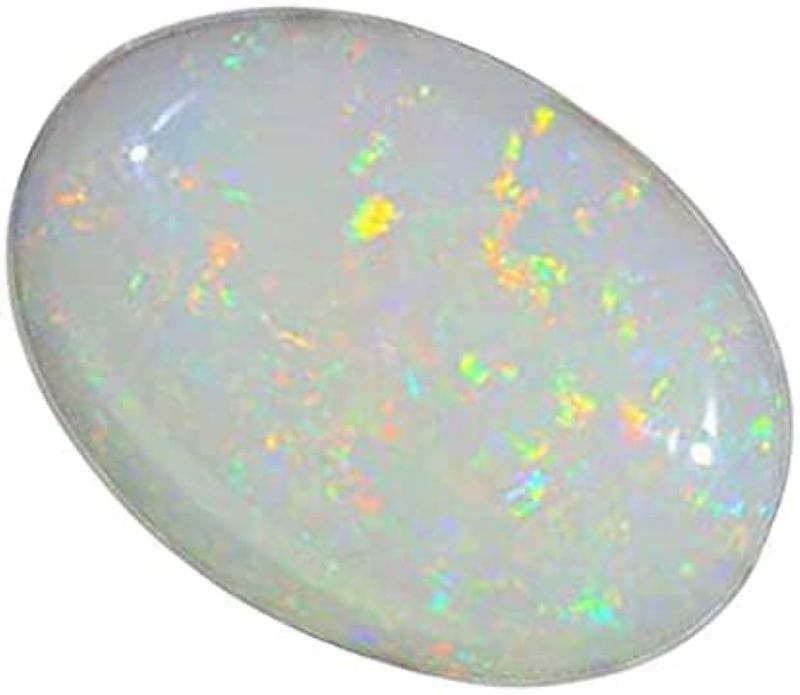 White Oval Polished Opal Gemstone, for Jewellery, Size : Standard