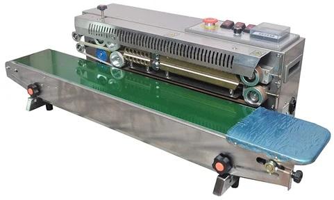 50 - 60 Hz stainless steal Continuous Band Sealer Machine, Packaging Type : Three side, four side, gusset
