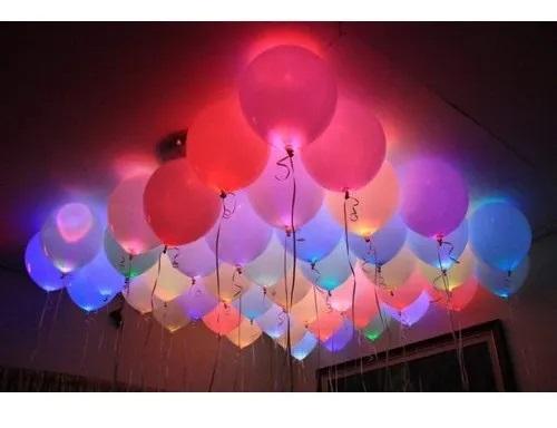 Oval Shape Latex Party Led Balloons