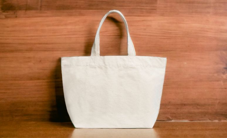 White Cotton Carry Bags, for Office, College, Pattern : Plain