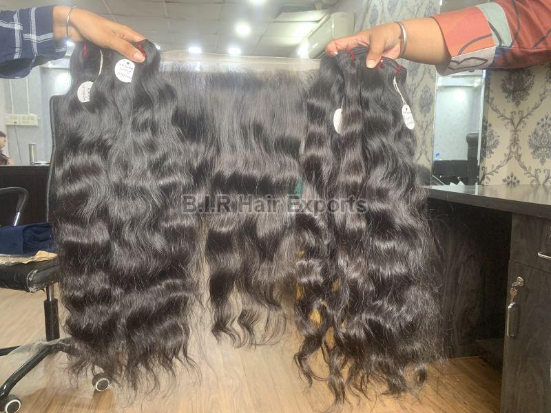 Black 100% Raw Hair, For Parlour, Style : Curly, Straight