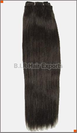 Black 100-150gm Machine Weft Raw Hair, for Parlour, Personal, Style : Straight