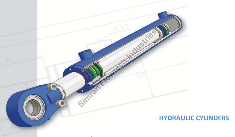 Polished Metal Industrial Hydraulic Cylinders, Feature : Construction Excellent, Easy To Operate, Require Low Maintenance