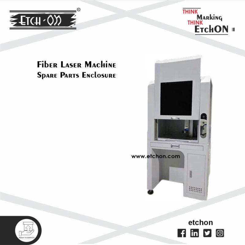 White Electric EtchON Enclosure Machine Body, for marking /cutting