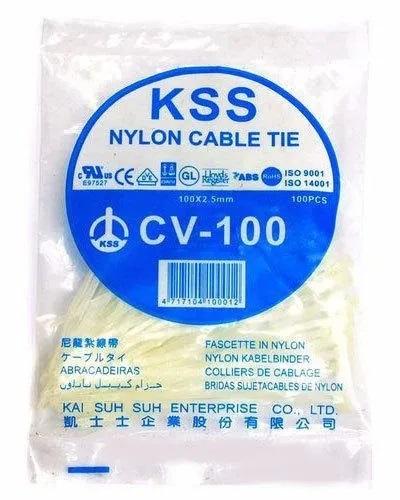 White Kss Nylon Cable Ties