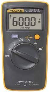 FLUKE - Digital Multimeter, for Control Panels, Industrial Use, Power Grade Use, Power Source : Battery