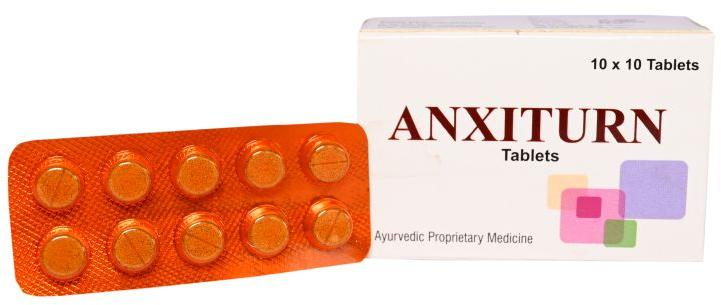Anxiturn Tablets, Packaging Type : Blister
