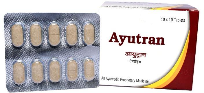 Ayutran Antibacterial Tablets, Packaging Size : 10x10 Strip