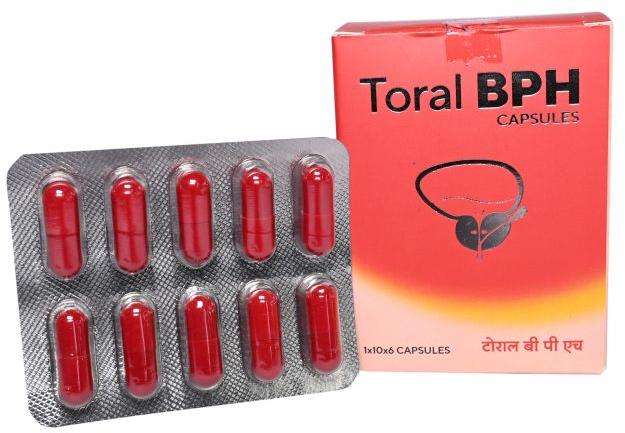 Ayumed Toral BPH Capsules, Packaging Type : Box