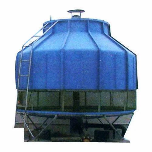 Bottle Shape Cross Flow 6-9kw Automatic Electric Frp Round Cooling Tower, For Air Compressors, Voltage : 380v