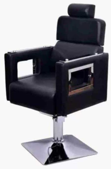 Plain Polished Metal Square Salon Chair, Size : Standard
