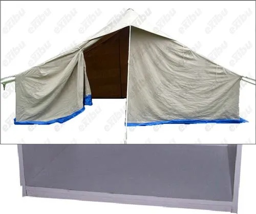 Amrit Relief White Ribstop Canvas Ridge Tent, For Temporary Shelter