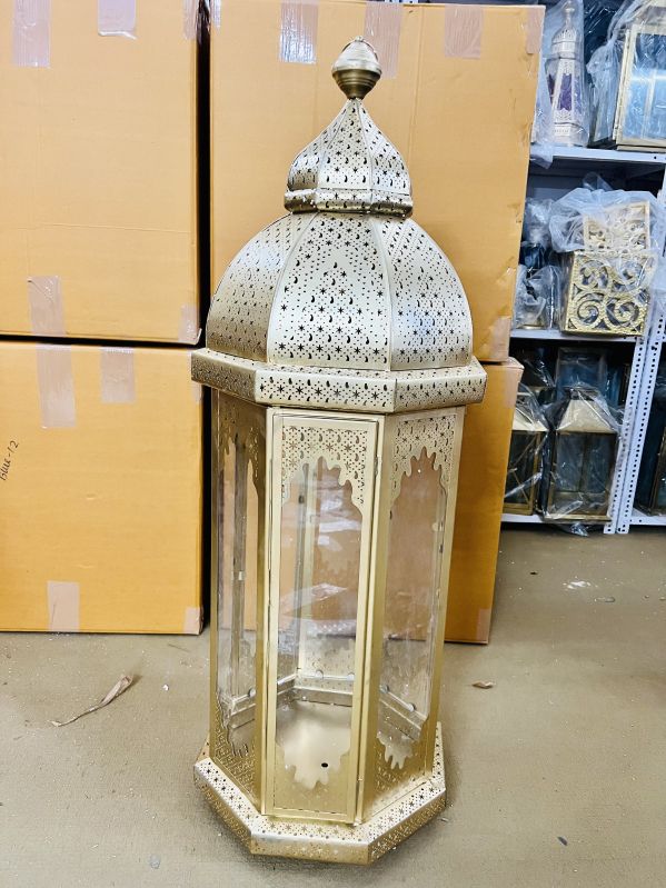 Metal Polished Moroccan Lamp