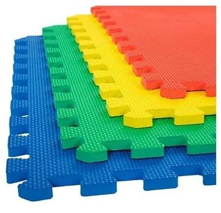 Rubber Interlocking Floor Mat Set of 4