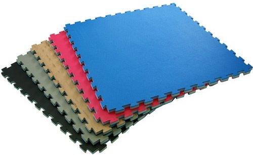 Multicolor Pain Rubber Taekwondo Mats, For Sports, Size : 1x1 Meter