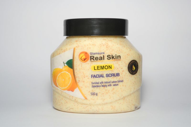 Glamsure Real Skin Lemon Facial Scrub, Gender : Unisex