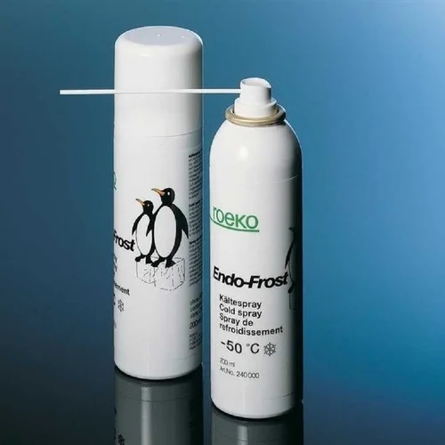 Roeko White Metal Endo Frost Cold Spray, Packaging Type : Bottle