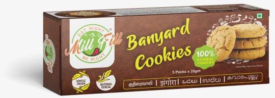 Millfill Barnyard Millet Cookies, Packaging Type : Box