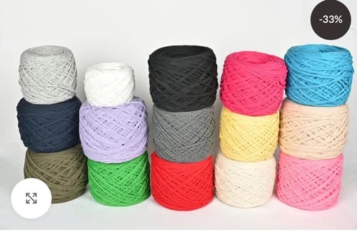 Dyed Recycled T Shirt Yarn, Packaging Type : HDPE Bags