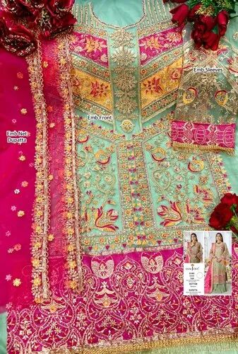 Georgette Stylish Pakistani Suits, Occasion : Bridal