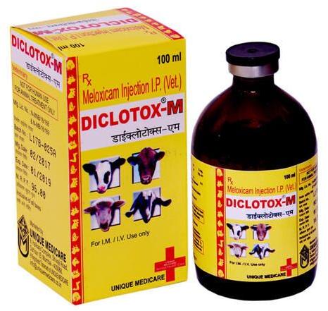 Diclotox -M Meloxicam Injection, Packaging Size : 100 ml
