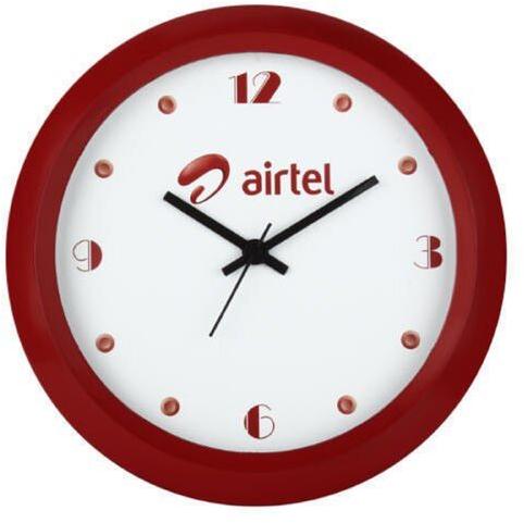 Promotional Wall Clock, Color : Red