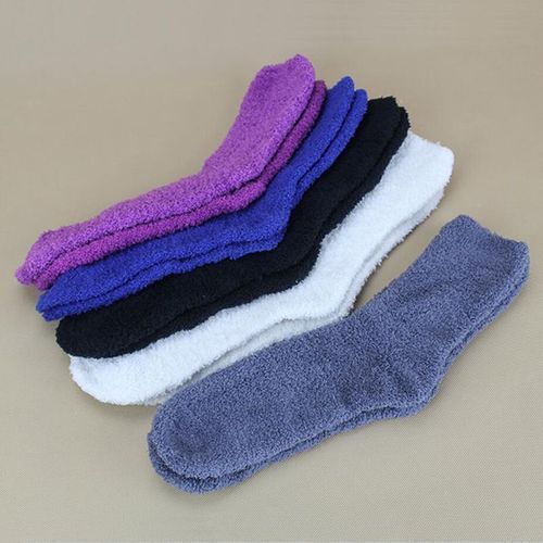 Towel Socks, Pattern : Plain