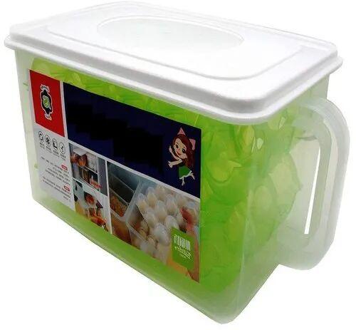 Plastic Egg Storage Box, Color : Green White