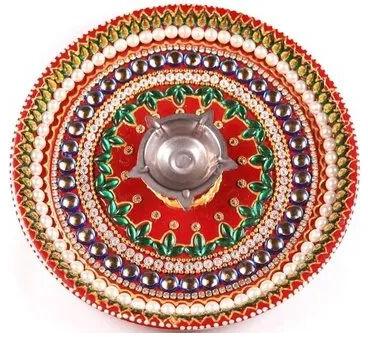 Stainless Steel Pooja Thali, Color : Multicolor