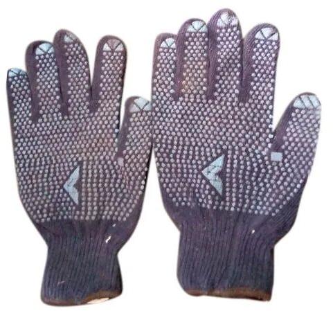 Dotted Cotton Hand Safety Gloves, Gender : Unisex