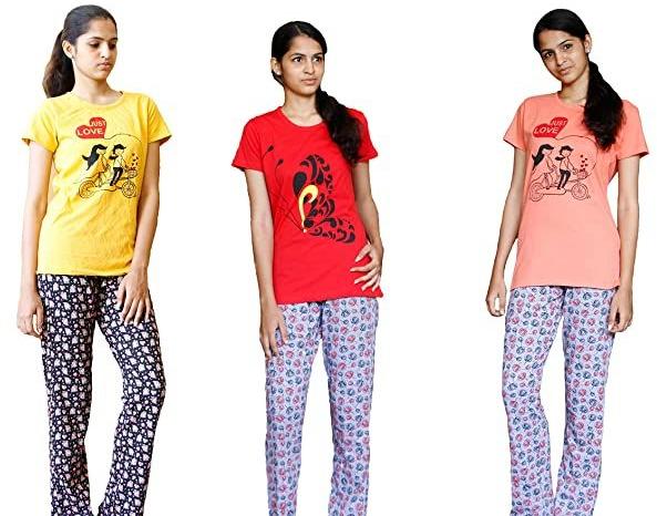 Cotton Ladies Pajama, Technics : Machine Made, Pattern : Printed