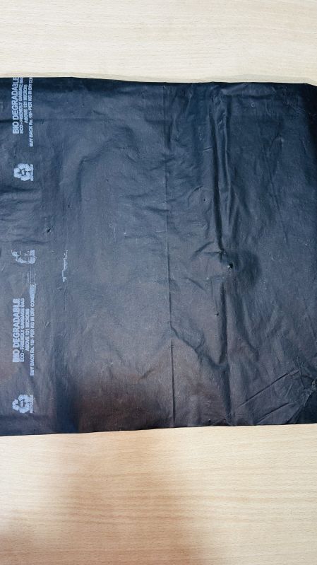 LDPE Plain Black Biodegradable Garbage Bag, Technics : Machine Made