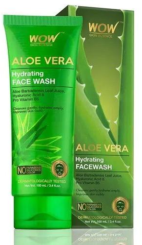 Aloe Vera Face Wash, Color : Green