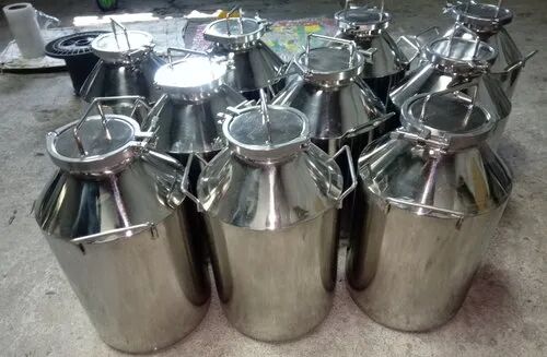 Stainless Steel Pharma Container, Color : Silver