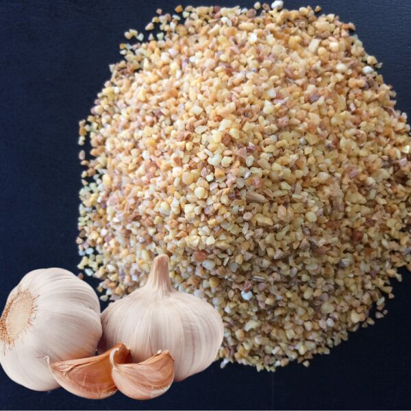 Dehydrated Garlic Chopped, for Cooking, Spices, Style : Dried