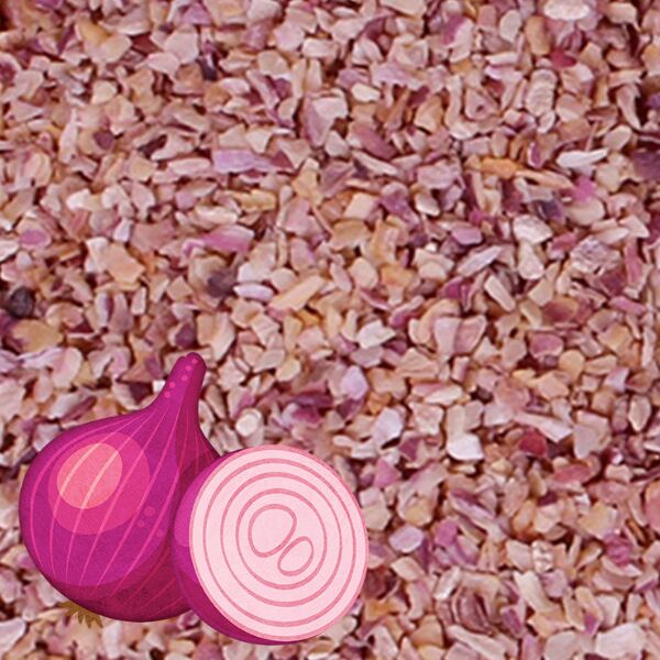 Natural Dehydrated Pink Onion Chopped, for Cooking, Enhance The Flavour, Human Consumption, Spices Use