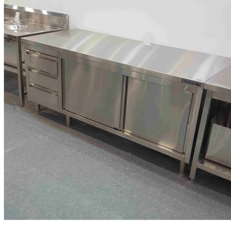 Wooden Stainless Steel Kitchen Cabinet