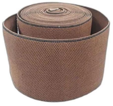 Plain Polyester Honeycomb Elastic Tape, Color : Brown