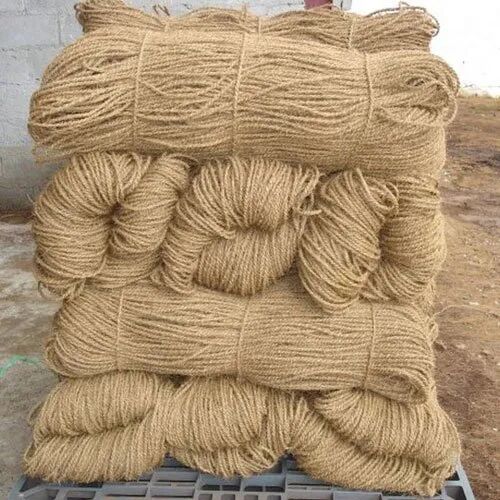 Two Ply Twisted Coir Yarn, for Carpets, Rugs, Textile Use, Feature : Durable, Good Quality