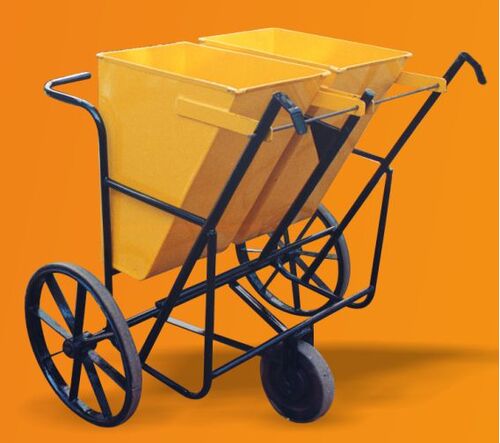 Mild Steel Tilting Wheel Barrow, for Cleaning Purpose, Capacity : 100-200ltr