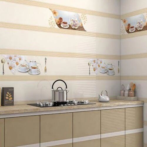 Polished Ceramic wall tiles, for Kitchen, Specialities : Perfect Finish, Firebrick, Attractive Design