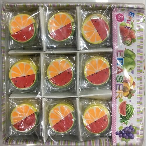 Fruit Rubber Eraser, Packaging Type : Plastic Packet