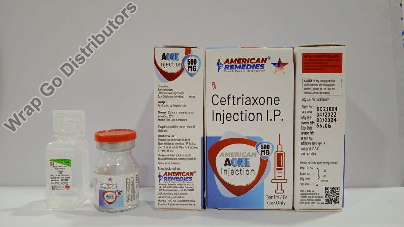 White American Remedies Ceftriaxone Injection I.p