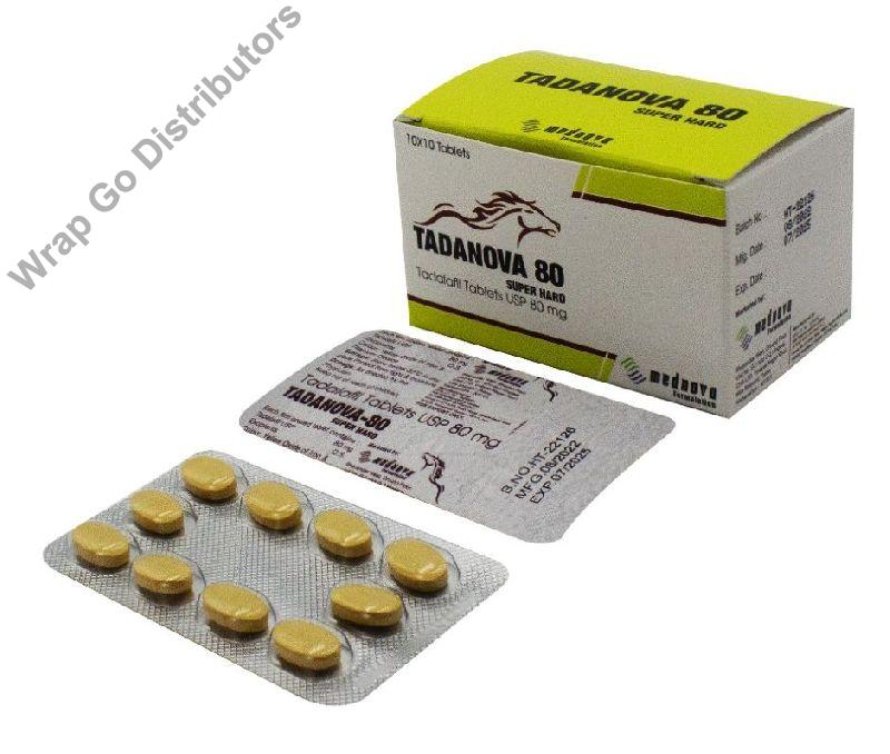 Tadanova 80mg Super Hard Tablets, Type Of Medicines : Allopathic