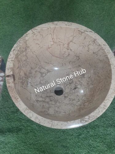 Round Stone Wash Basin