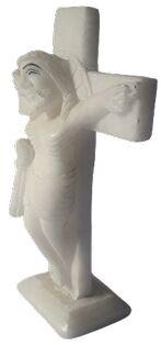 Marble God Jesus Statue, for Worship, Temple, Pattern : Carved