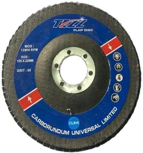 Round Aluminium Oxide Flap Disc, for Grinding, Size : 125x22mm