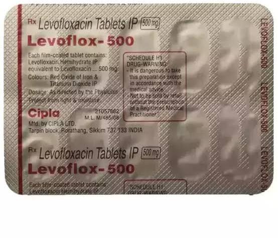 Levofloxacin 500mg Tablets, Packaging Type : Blister