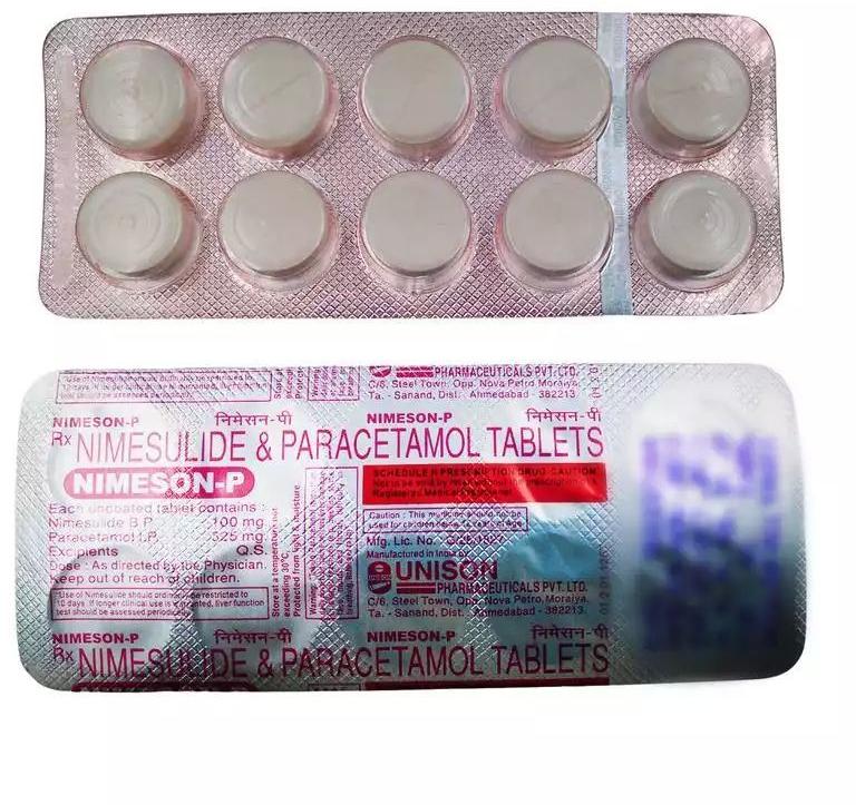 NimesonP Nimesulide and Paracetamol Tablets, Medicine Type